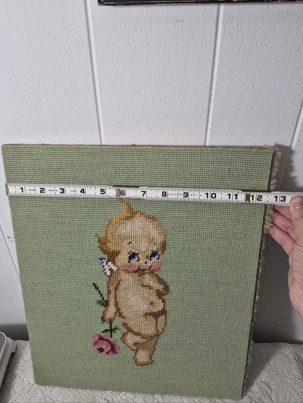 Vintage Kewpie Needlepoint - Picture 7 of 7